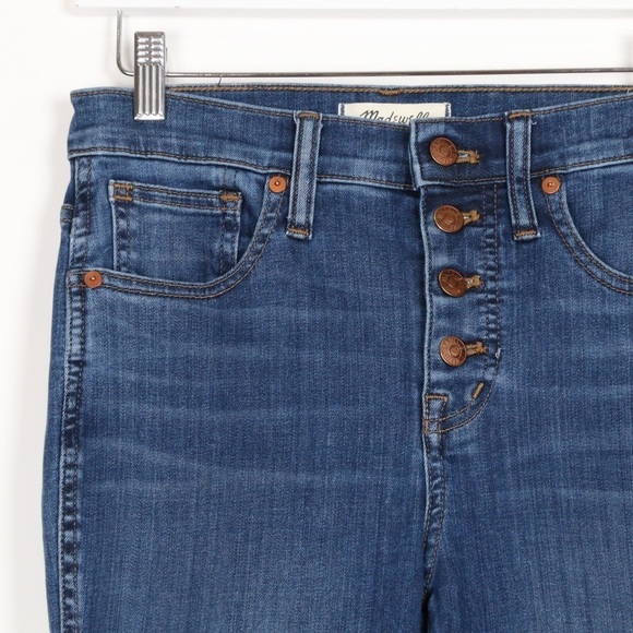 Madewell 10” High Rise Skinny Buttonfly Jeans - Picture 3 of 8